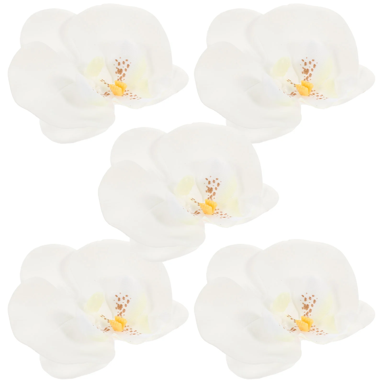 5pcs Artificial Flowers Heads Flowers Heads DIY Butterfly Orchid Head Handmade Flower Decor mini flowers heads