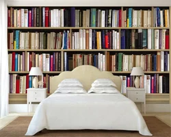 Custom 3d wallpaper mural European personality bookshelf book study TV background wall 3d wallpaper papel de parede behang