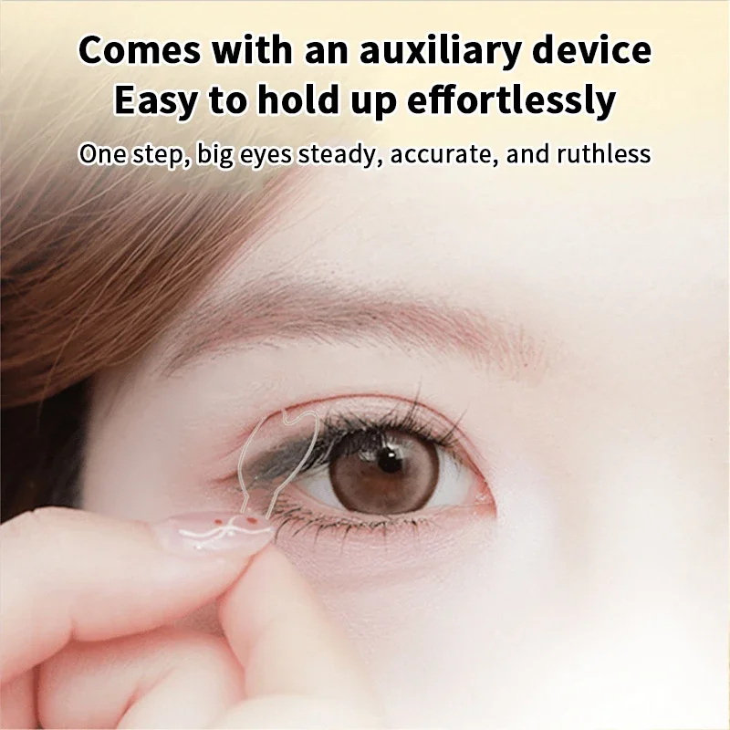 120Pcs/Box Double Eyelid Stickers With Handle Natural Invisible And Long-lasting Shaping Big Eye Beauty Tapes Lift Eyelids