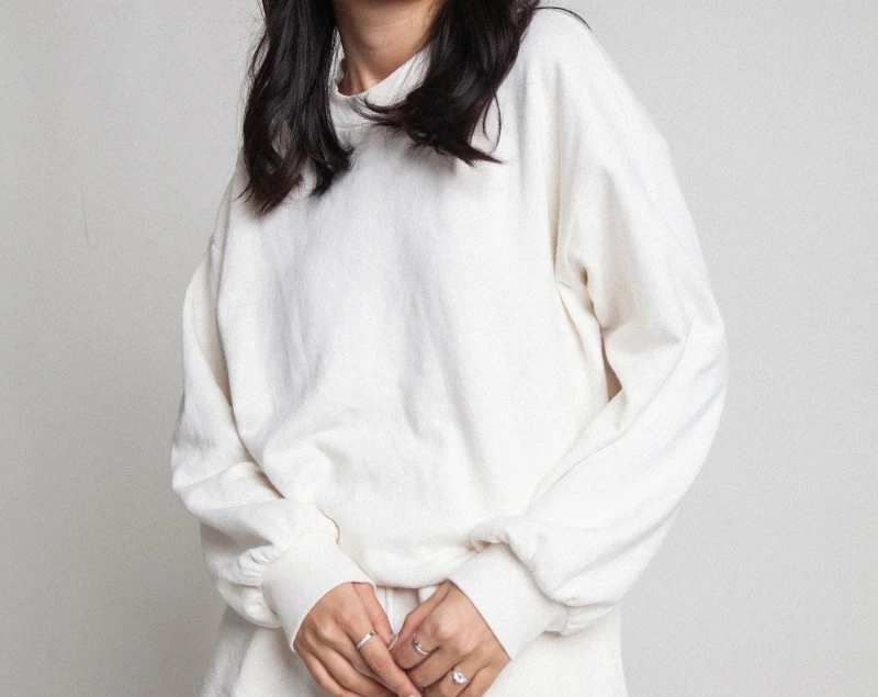 

Толстовка больших размеров с круглым вырезом, пустая - женский пуловер из 100% натурального хлопка с ребристыми манжетами, мягкая ткань премиум-класса, унисекс