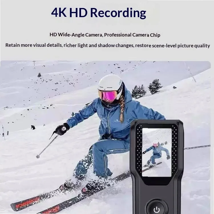 4K Action Camera with Anti-Shake & WiFi, Waterproof Sports Camera for Vlogging Cycling Driving Recording