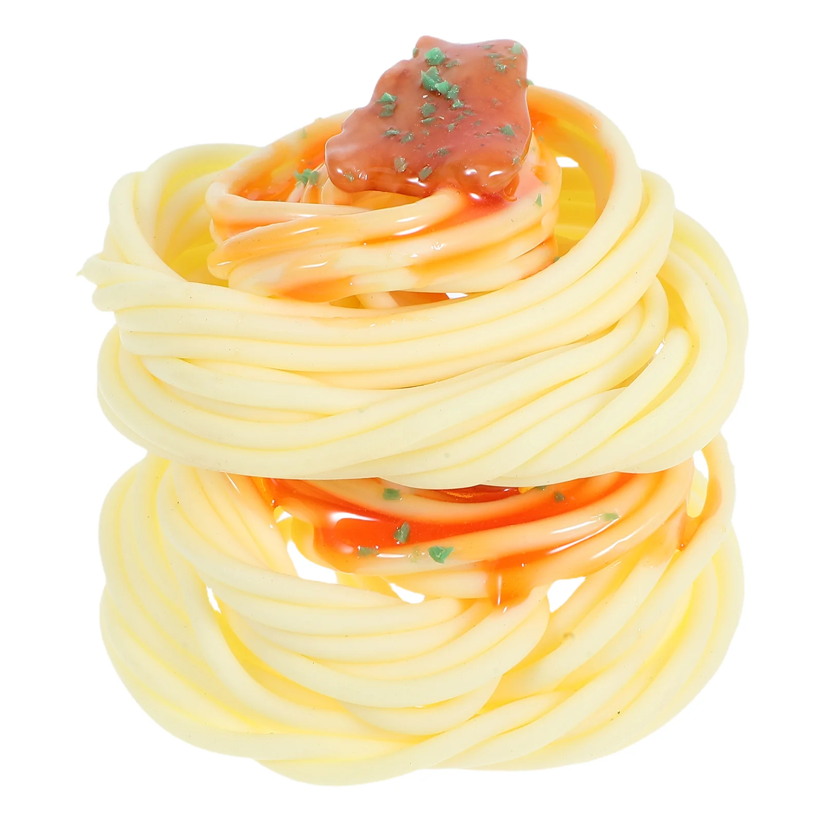 

2 Pcs Simulated Noodle Toys Artificial Spaghetti Models Other Food Props Noodles Pvc Fake Child for Display