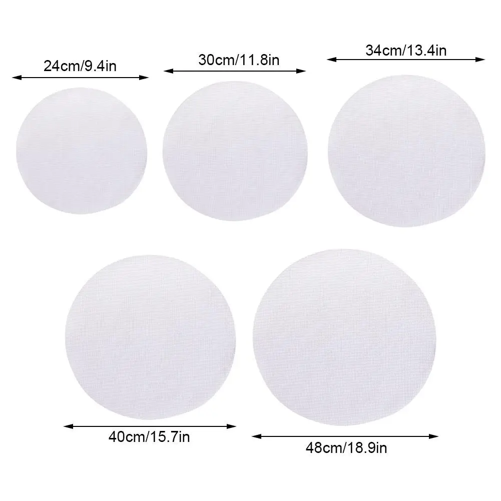 5Pcs Kitchen Non-stick Steamer Cloth, Silicone Kitchen Accessories