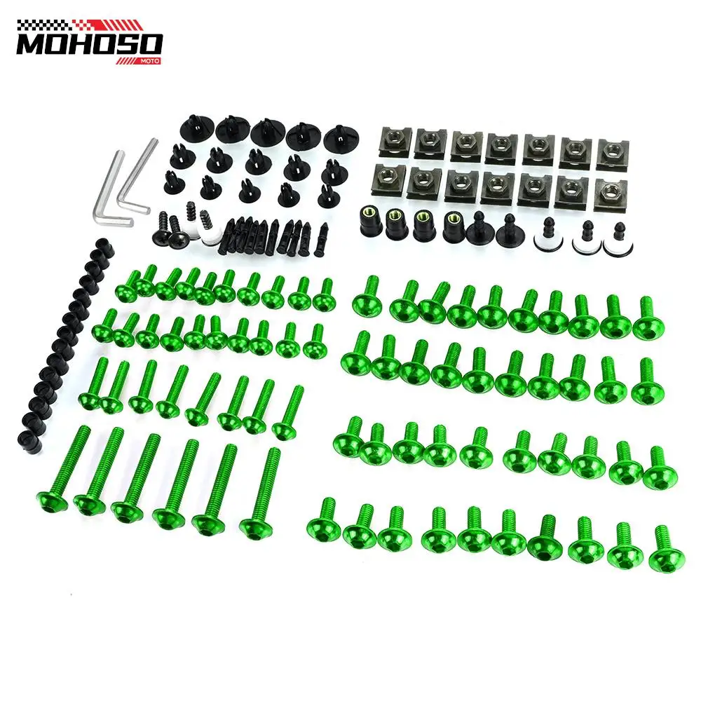 

Fairing Bolt Kit Fastener Clips Screw For Kawasaki Versys 650 Ninja 650R 1000 Z750 Z1000 ZZR600 ZX6R ZX7R ZX9R ZX10R ZX12R ZX14R