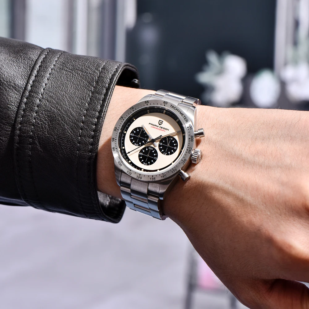 2026 New PAGANI DESIGN Retro Chronograph Stainless Steel Quartz Watch For Men Japan Vk63Movt Sapphire Crystal Waterproof Watches