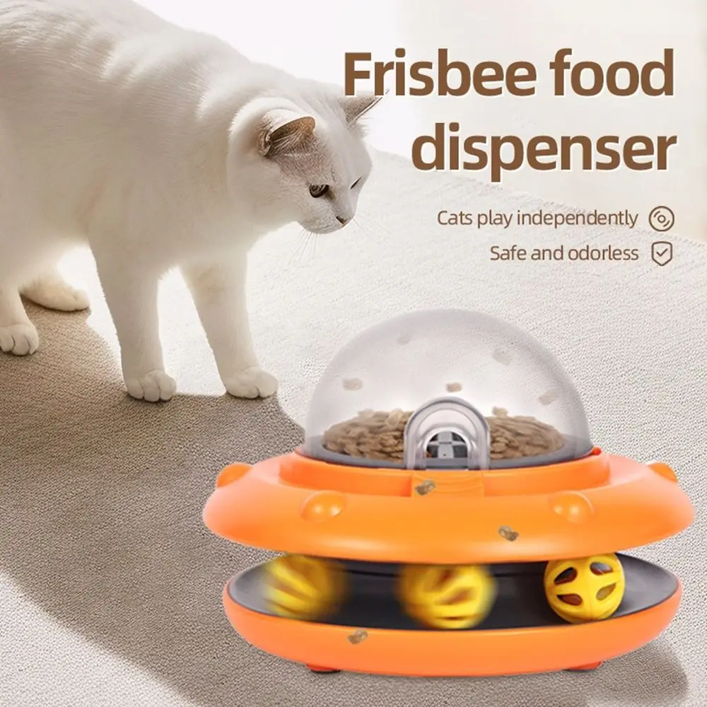 

Electric Flying Disc Automatic Feeder Puzzle Large Capacity Dog Automatic Feeder Interactive Anti-Slip Pet Feeding Machine