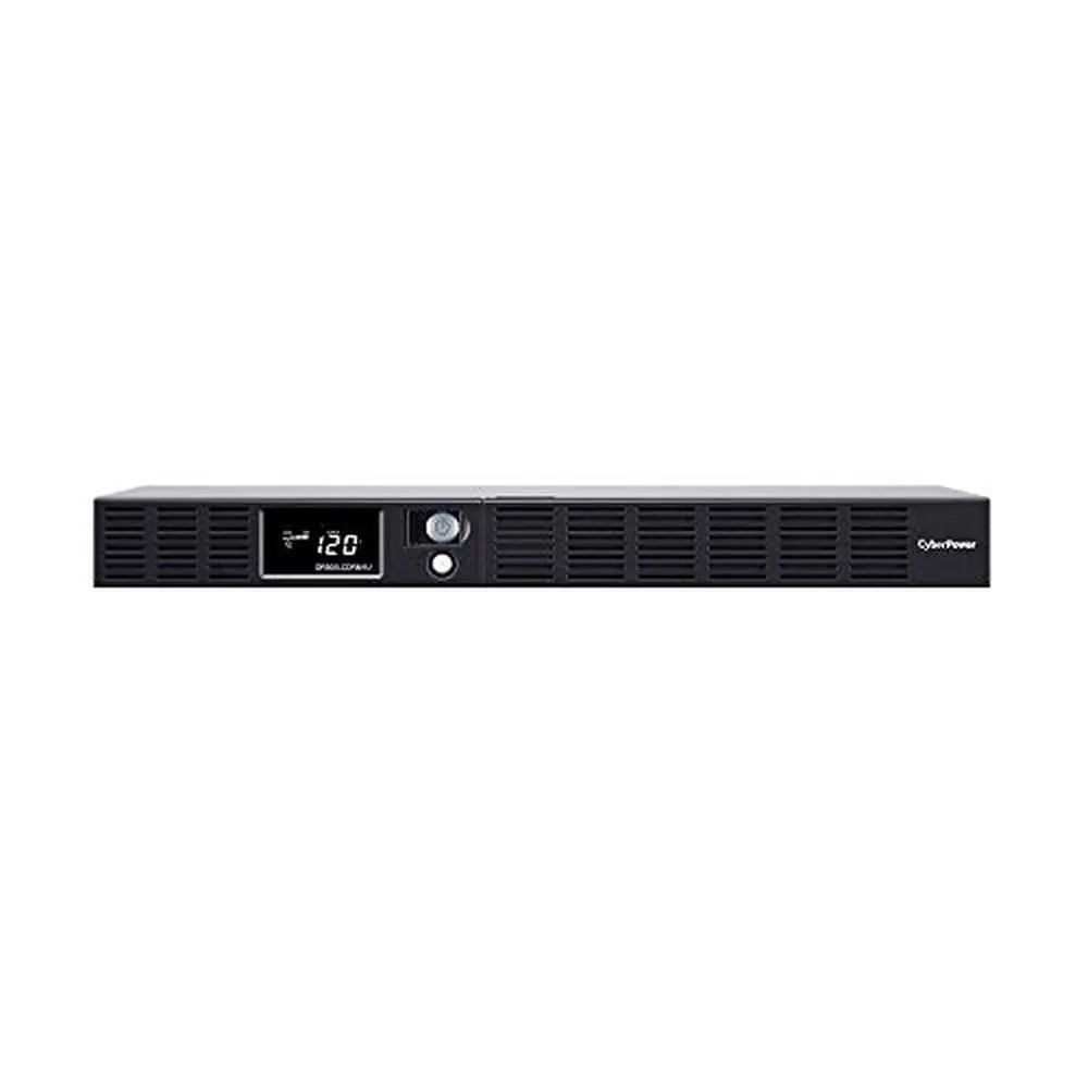 500VA/300W LCD UPS System 6 Outlets AVR 1U Rackmount Protect Servers Network Devices Telecom Installations LCD Panel Remote