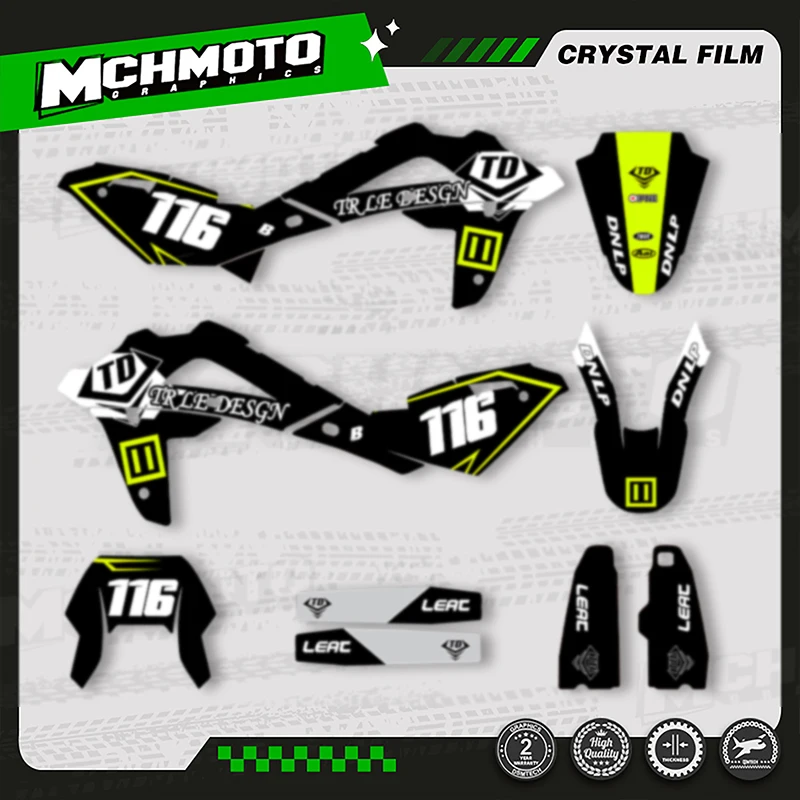 

MCHMFG MOTOR для HUSABERG TE250 2008, 2009, 2010, 2011, 2012, 2013, индивидуальный командный мотоцикл, фоновые графические наклейки, наклейки 002