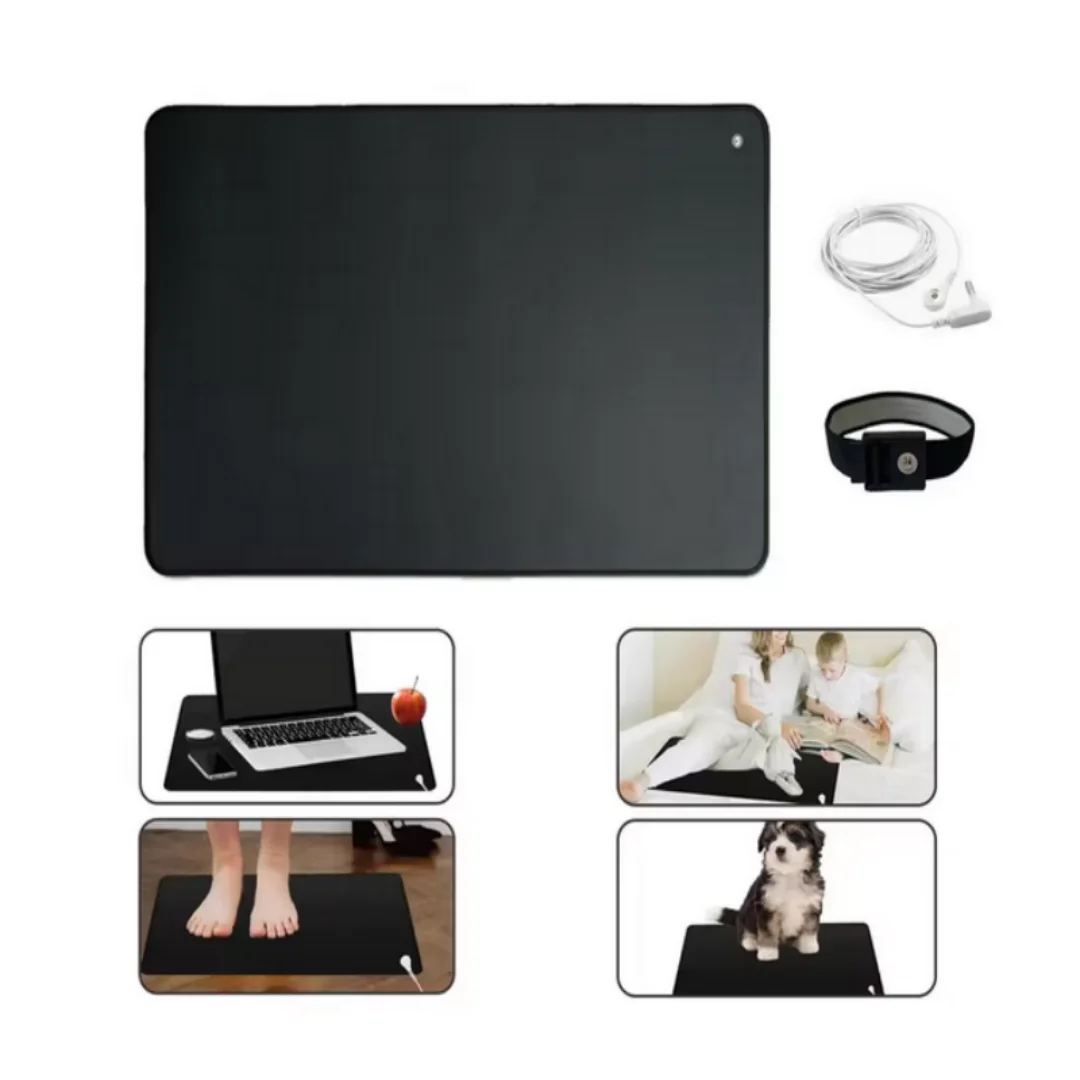 Chair Grounding Mat Reduce Pain Therapy Stress Relieving with extend cord PU,conductive, anti-static non-slip