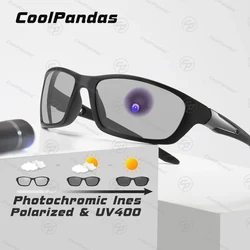 Brand Outdoor Sport Driving occhiali da sole fotocromatici occhiali polarizzati da uomo Day Night Vision Chamelon Goggle UV400 zonnebril heren