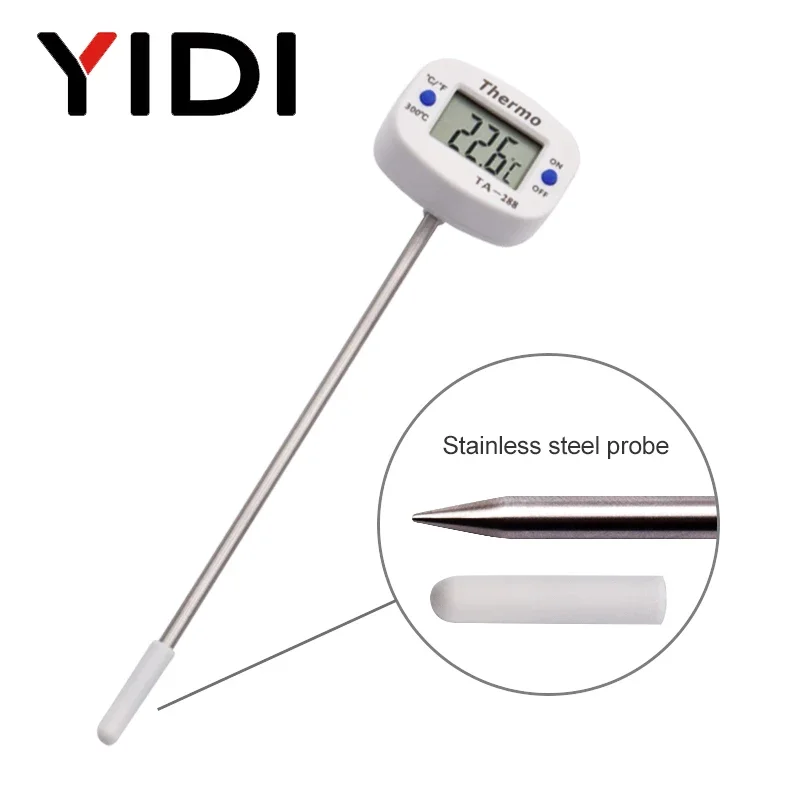 TA288 LCD Digital Food Thermometer BBQ Probe Thermometer Oven Milk Water Oil Kitchen Cooking Temperature Tester Meter Monitor