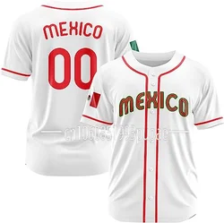 New Mexico Baseball Jersey 3d Print Mesh Free Custom Name Baseball Shirt Men's Street Oversize Apparel Short Sleeve Sportswear