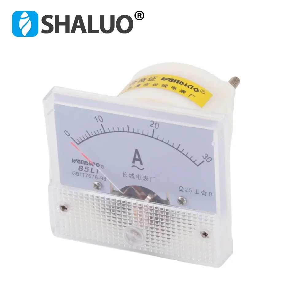 

0~30A 85L1 AC Ampere Meter small Ammeter Pointer Mechanical Type For Diesel Engine Control Box Generator Parts