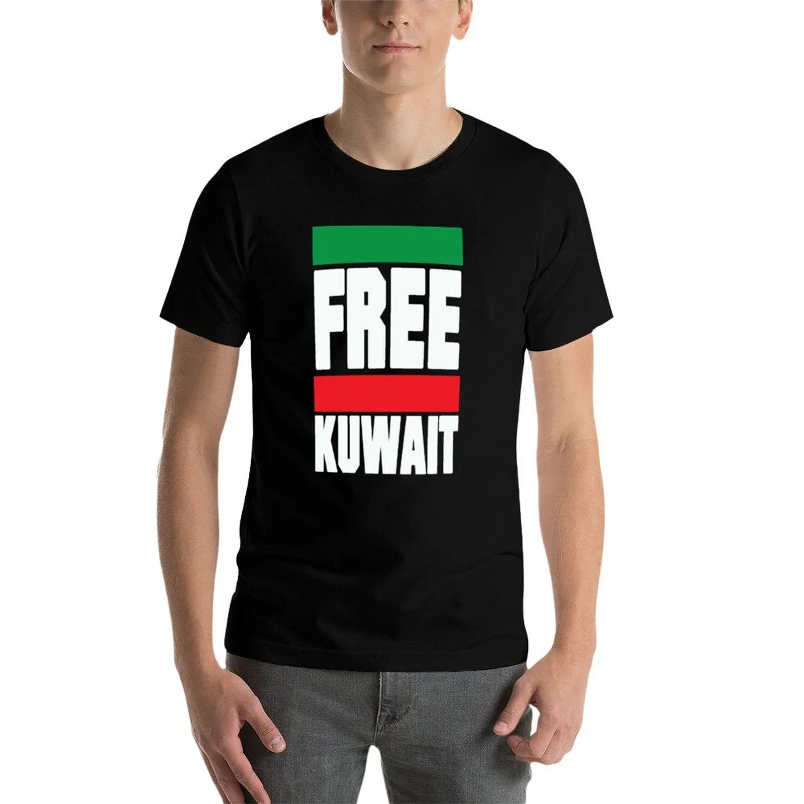 تي شيرت KUWAIT مجاني تي شيرت قطن 100% تي شيرت رجالي جرافيك تي شيرت رجالي جرافيك تي شيرت