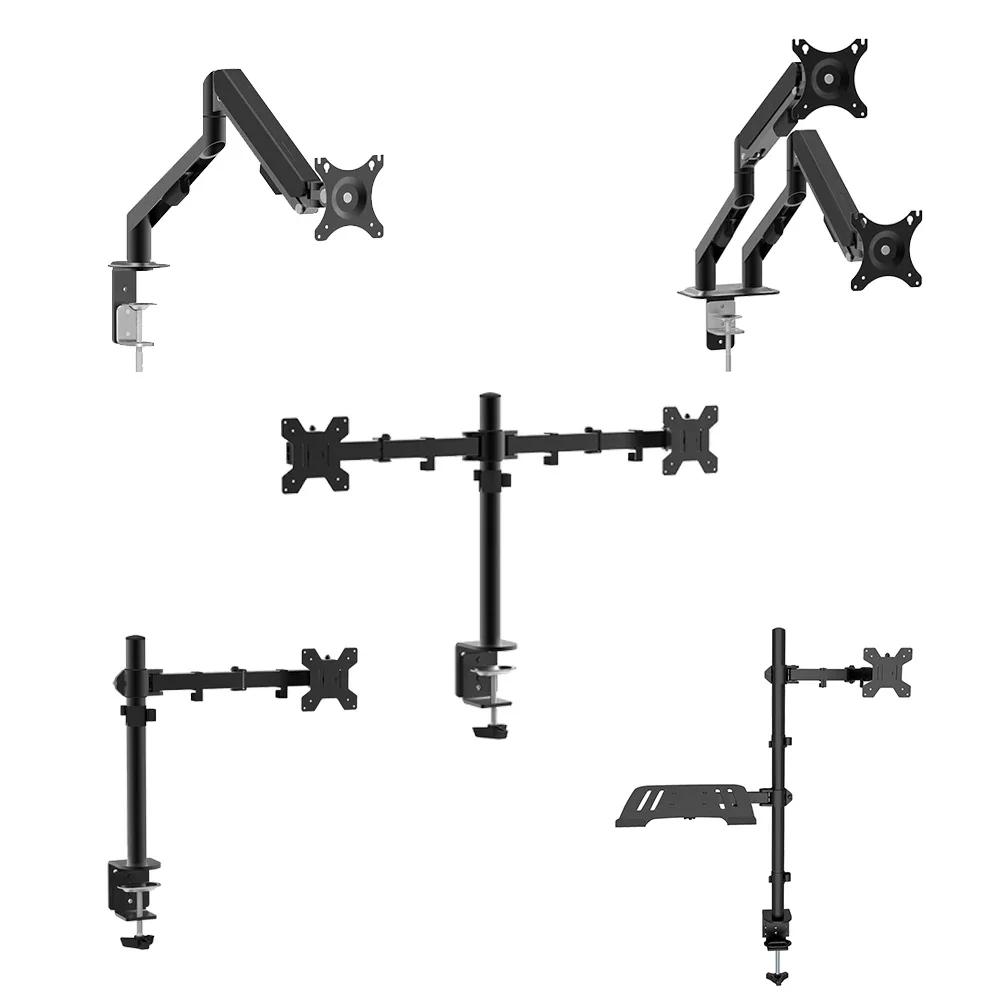 Wholesale Dual Arms Laptop and Monitor Stand Mount Monitor Arm Computer Monitor Bracket Support Desk Mount Stand