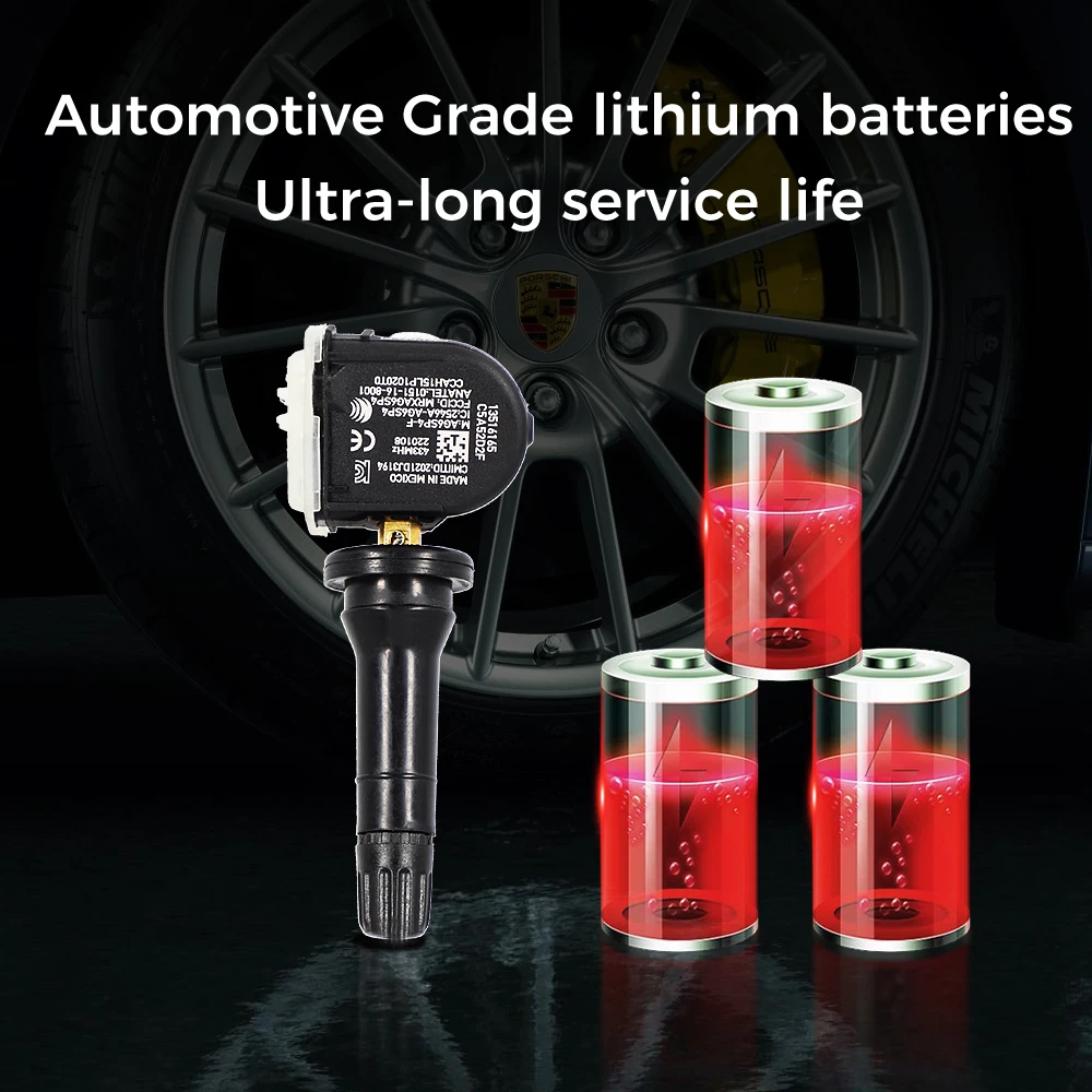 13522629 13516165 19333061 13522631 Tire Pressure TPMS Sensor For Brilliance V3 V5 Cadillac CT4 CT6 XT5 Opel Mokka Antara 433MHz