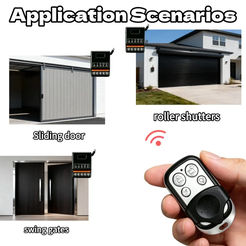 AC 220V 30A Relay Universal Remote Control Switch 433mhz Wireless Switch and On Off Transmitter for Light Lamp Water Pump Door