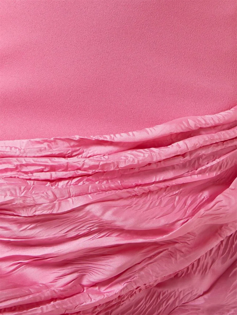 فستان سهرة مخصص من Contessa فستان حفلة موسيقية أنيق رومانسي وردي بدون أكتاف فستان رسمي مع ذيل شال من الساتان لضيف الزفاف