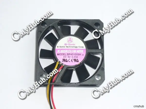 For Bi-Sonic BP401005H DC5V 0.23A 4010 4CM 40MM 40x40x10mm 3Pin 3Wire Cooling Fan BP401005H