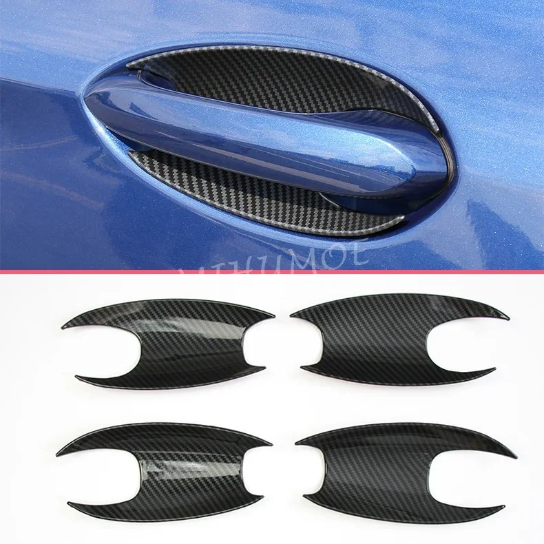 

Для 2018 2019 2020 2021 2022 BMW X3 G01 накладки на дверные ручки автомобиля из углеродного волокна, объемная защитная крышка