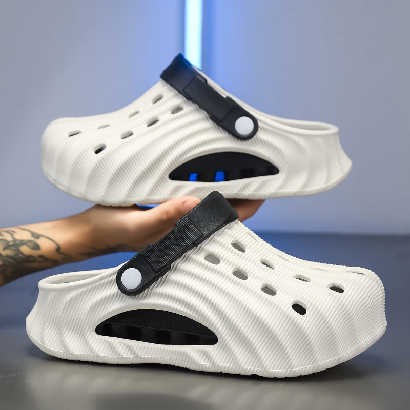 

Thick Bottom Sandals Slippers Summer Outdoor Wear Anti-Slip Comfortable Sports Beach Casual Shoes for Youth EVA Material