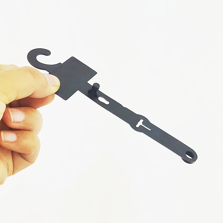 200 Pezzi Clip Espositori in Plastica per Accessori di Abbigliamento, Fibbie per Cinture in Pelle PP, Ganci per Esposizione HK10