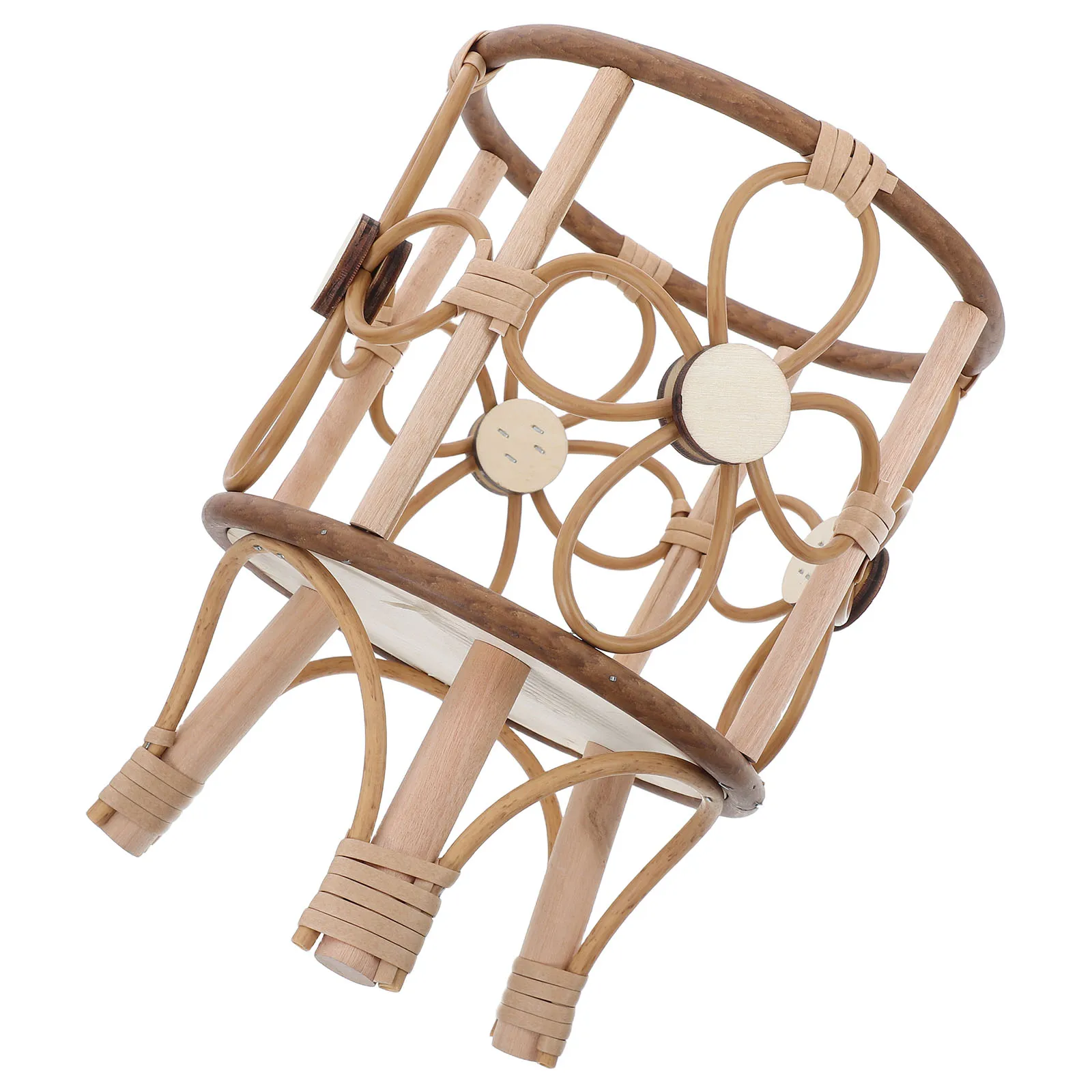 

Pastoral Hollow Flower Stand Stylish Rattan Plant Stand Indoor Balcony Outdoor Flower Pot Holder Display Plant Rack Indoor