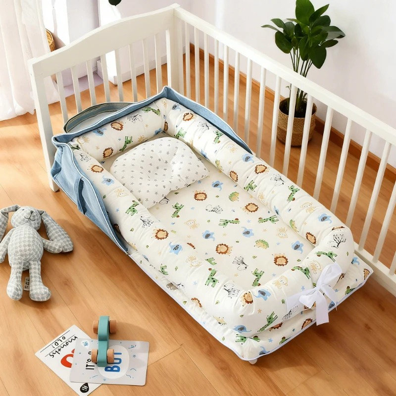 

2026 New Foldable Shoulder Bag Style Baby Nest Portable Baby Bassinet Lightweight Travel Crib for Newborn Infant Bed Co Sleeper
