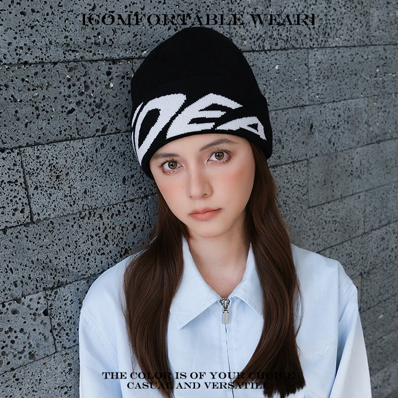 دافئ بسيط موضة سكيت بيني تسلق تنوعا ins جديد الرجال النساء الأمريكية في الهواء الطلق الجاكار iDEA رسائل الصوف قبعات منسوجة