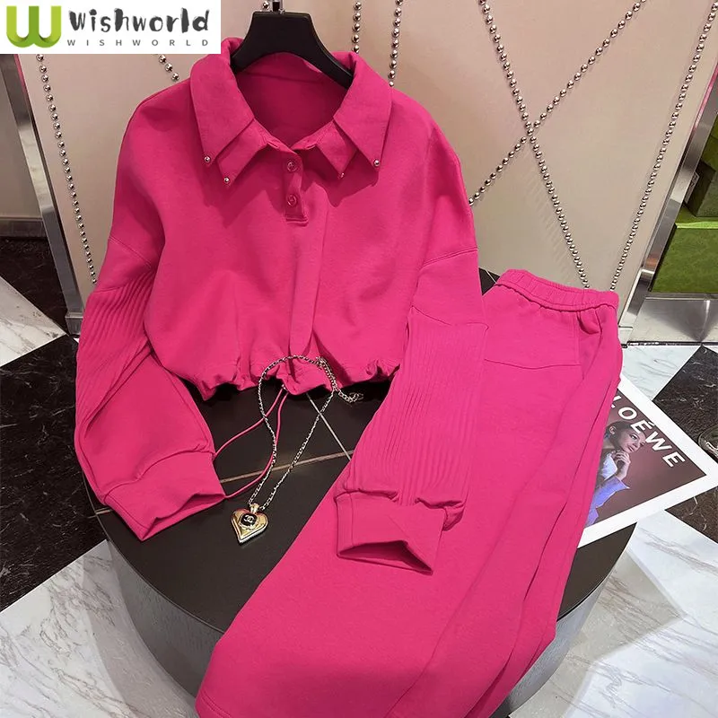 

Korean Fashion Casual Suit for Women New Spring and Autumn Design Sense Top Skirt Age Reducing Elegant Women's Two-piece Set