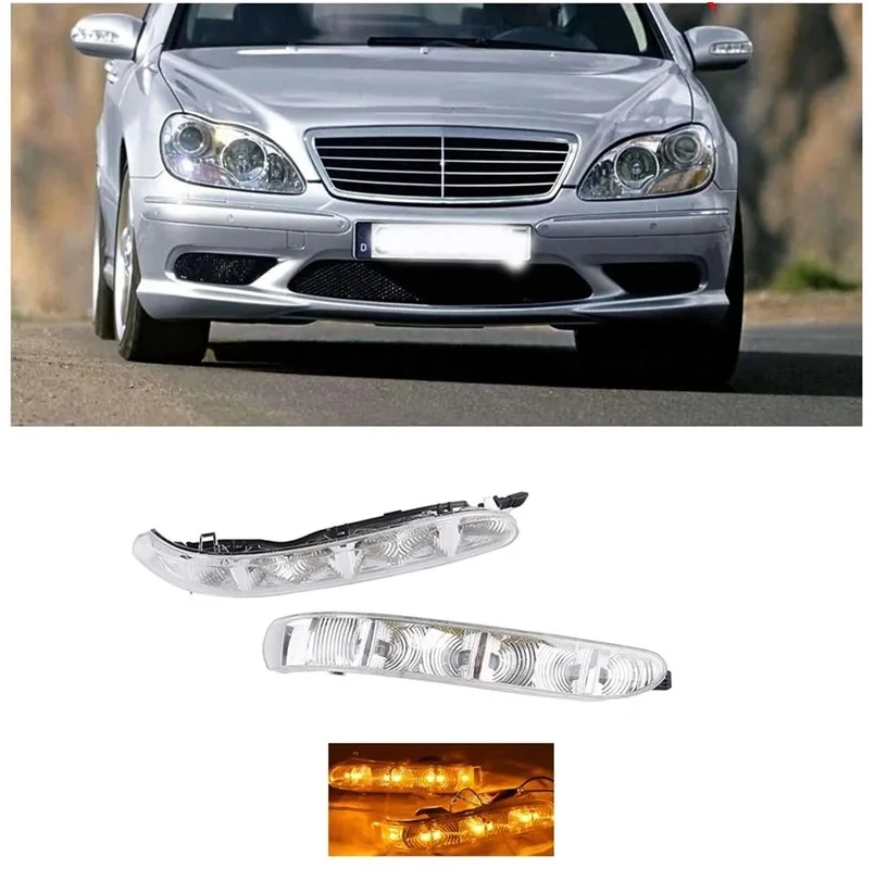 

For Mercedes-Benz W220 W215 S CL Class CL500 2003-2006 2208200521 2208200621 Rear Mirror LED Turn Signal Light Lamp