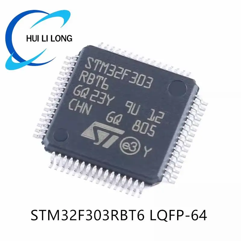 STM32F303RBT6 STM32F303 STM32 F303RBT6 F303RB LQFP-64 ARM Cortex-M4 32-bit Microcontroller MCU 72MHz 128KB Flash RAM 32KB IC