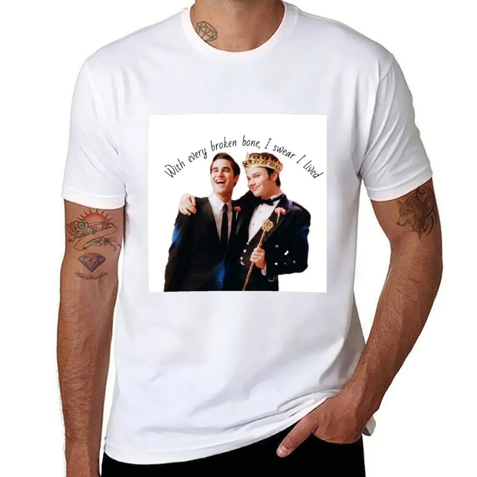 

Klaine - I Lived T-Shirt t shirts with prints anime tshirt T-Shirt