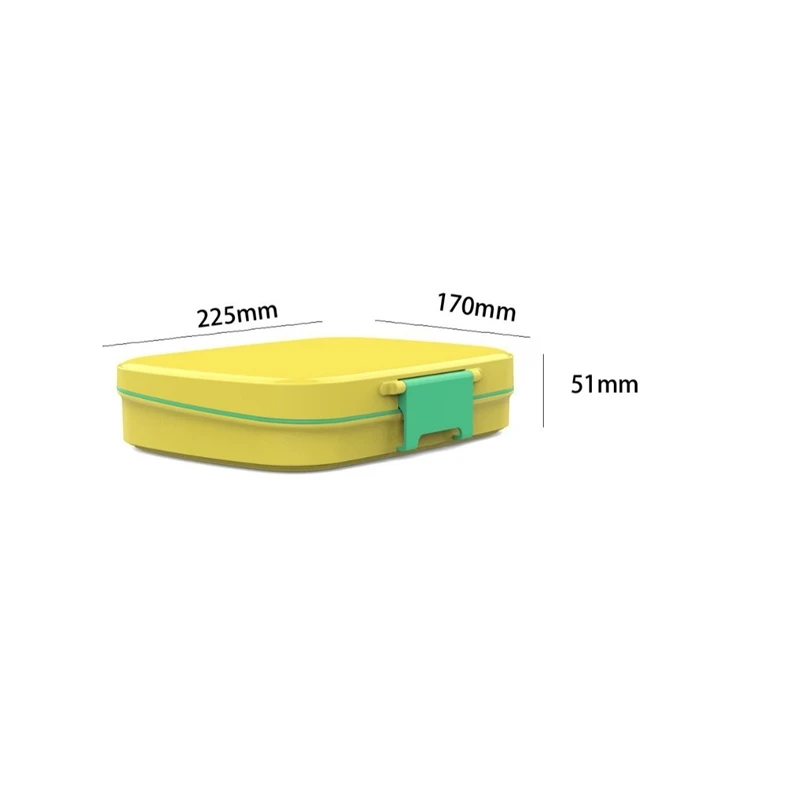 

Kids Lunch Box Food Grade Plastic Portable Lightweight Bento School Students Stylish Multi Color Leakproof Lunch Container
