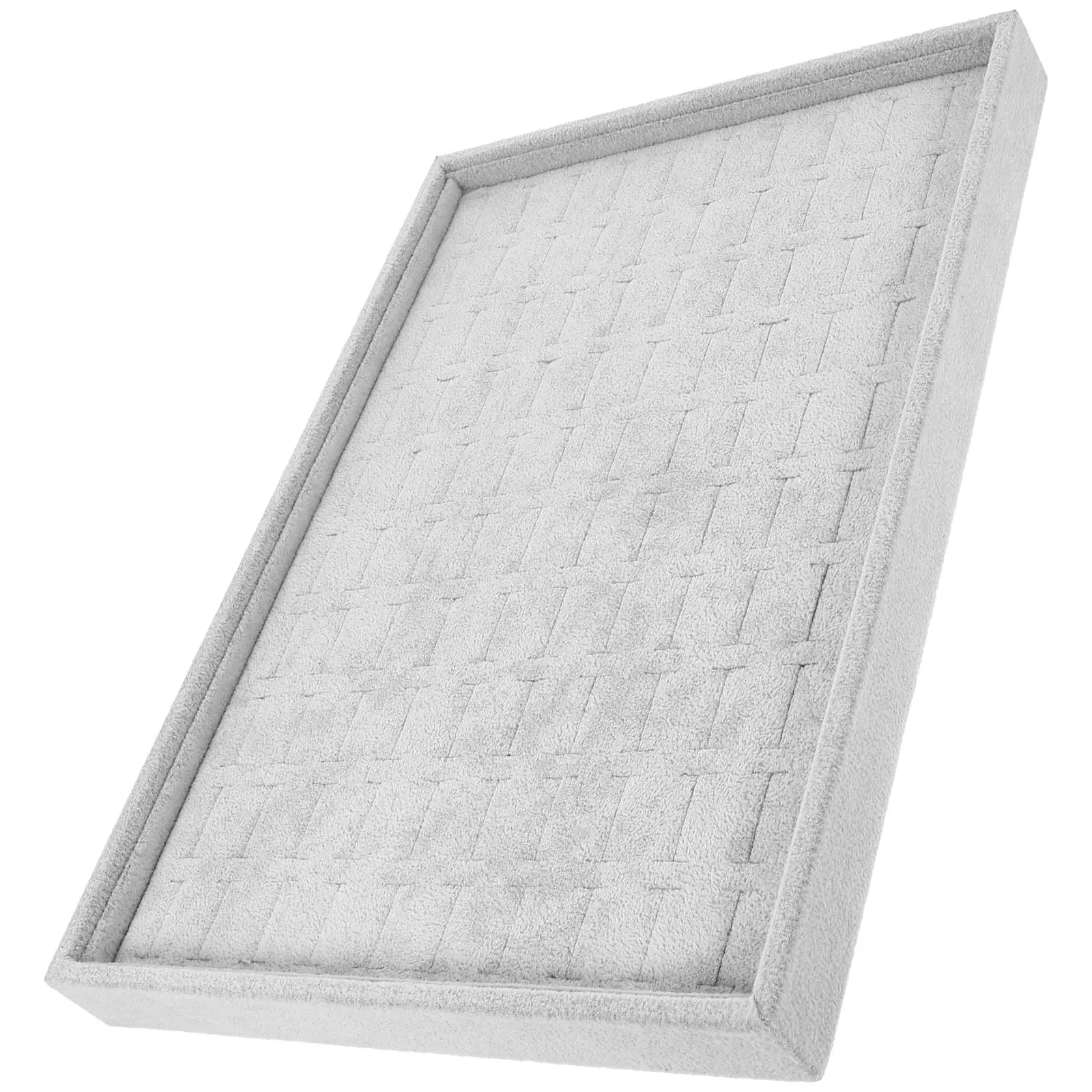 

Jewelry Tray Ice Silk Large Jewelry Storage Organizer Portable Travel Case for Rings Earrings Necklaces Display