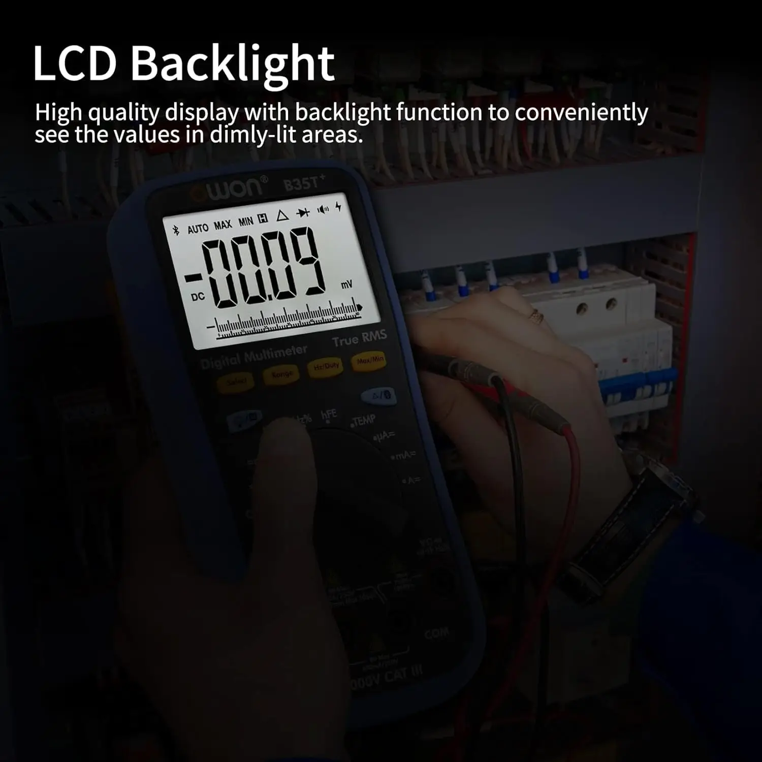 B35T+ Bluetooth Multimeter 6000 Count True RMS with App & Data Logging