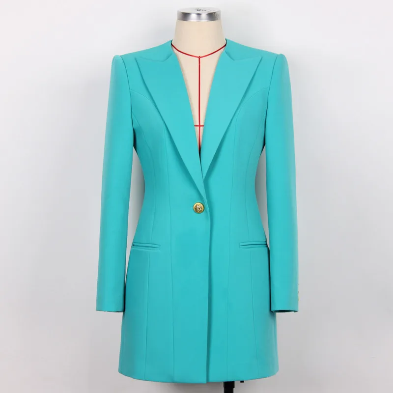 Blazer sob medida feminino 2025 - Jaqueta de terno clássico europeu, blazer de escritório de mistura de lã premium