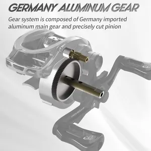 SOLOKING-Ultralight Baitcasting Reel، بكرة صيد المياه المالحة، 10+1BB، الطاقة 4 كجم، ACURA HICC50، BFS، 7.1، 8.1 نسبة التروس، 136 جرام أفضل 6 بكرات مبيعات BFS - رقم 2