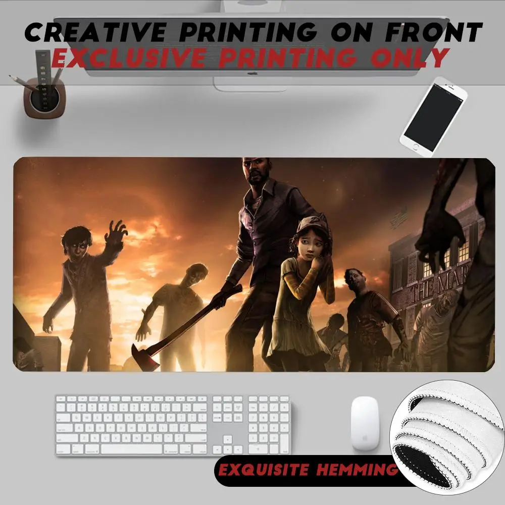 

Mouse Pad Non-Slip Rubber Edge locking mousepads Game play mats Horror The W-Walking Dead The Telltale for notebook PC computer