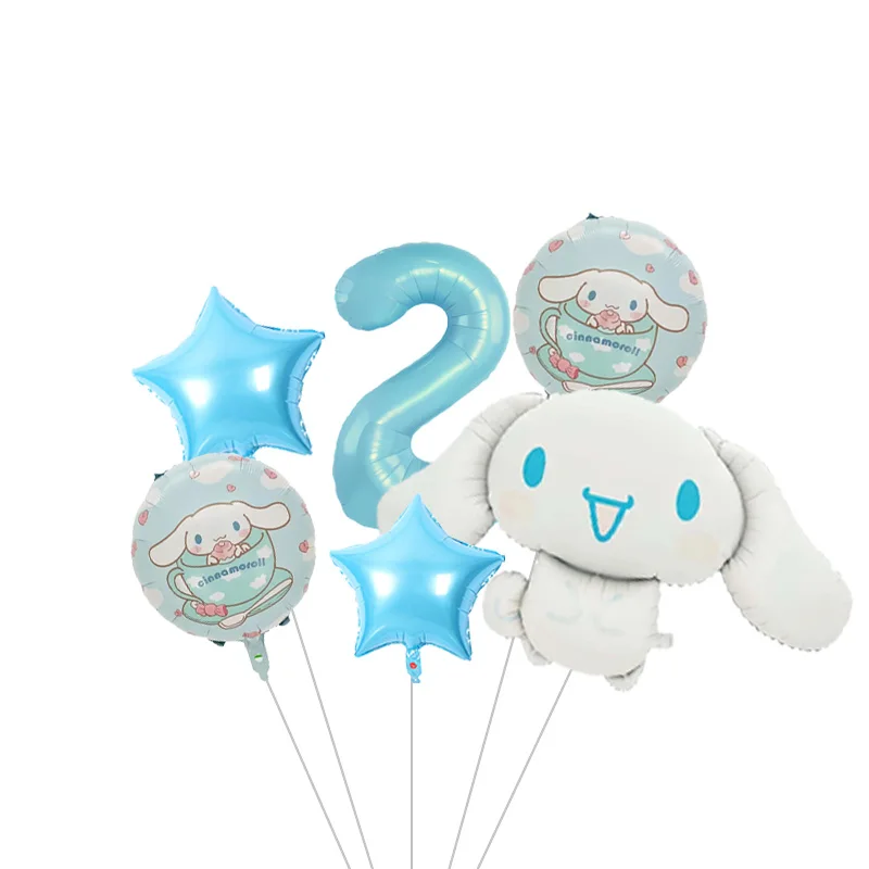 Cinnamoroll Großer Cartoon-Folienballon, Niedlicher Welpen-Ballon für Partydekoration, Geburtstagsfeier-Dekoration – Detail 20