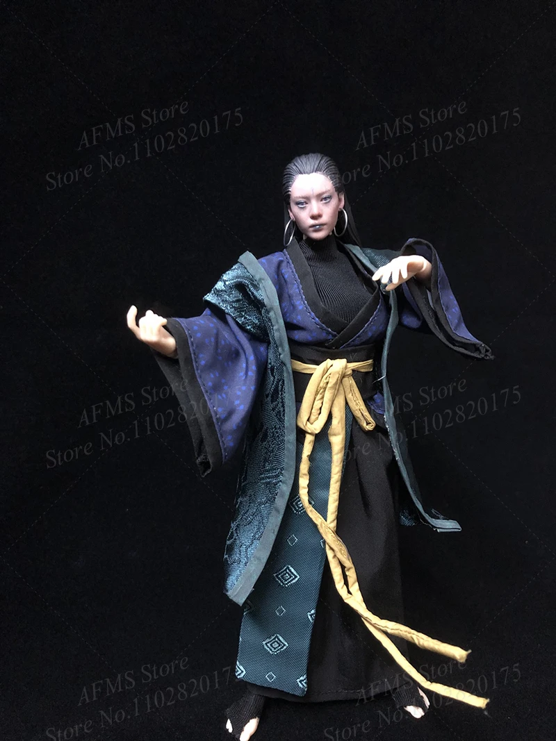 1/12 Women Soldier Robe Dress Black Myth Wukong Spider Goblin Demon King Golden Dragon Clothes Set Fit 6Inch Action Figure Body