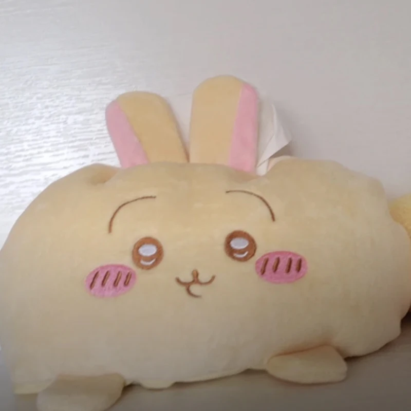 Anime Chiikawa Tissue Box Velvet Fabric Cute Gift In-Vehicle Desktop Tissue Paper Toilet Paper Kawaii Cartoon Bags for Woman