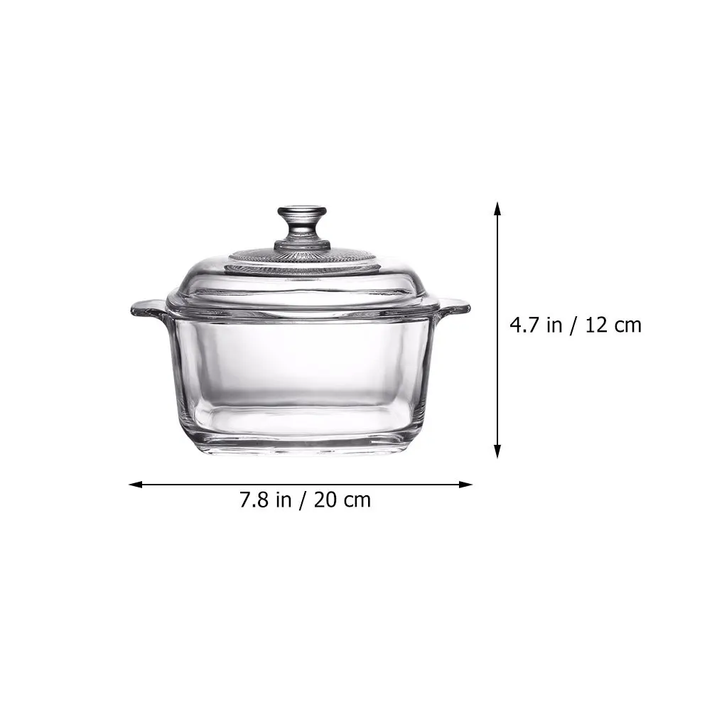 وعاء زجاجي شفاف للمشروبات الباردة والحلويات والبارفيهات والثلاجة يستخدم وعاء زجاجي وأدوات المائدة وأوعية تخزين الحساء #5