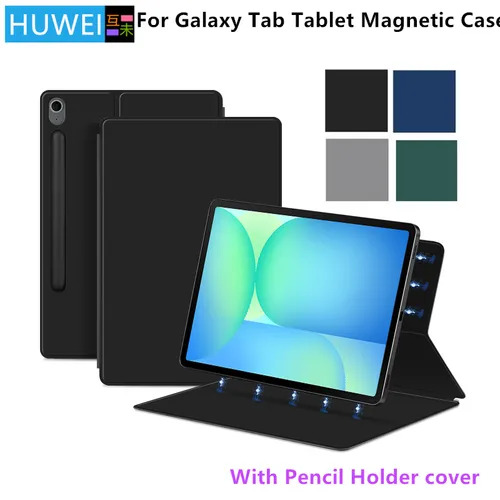 Para Samsung Galaxy Tab S10 FE Plus 13,1 pulgadas SM-X620 X626B funda magnética para Tab S10 S9 S8 S7 Plus FE Ultra funda con soporte para lápices