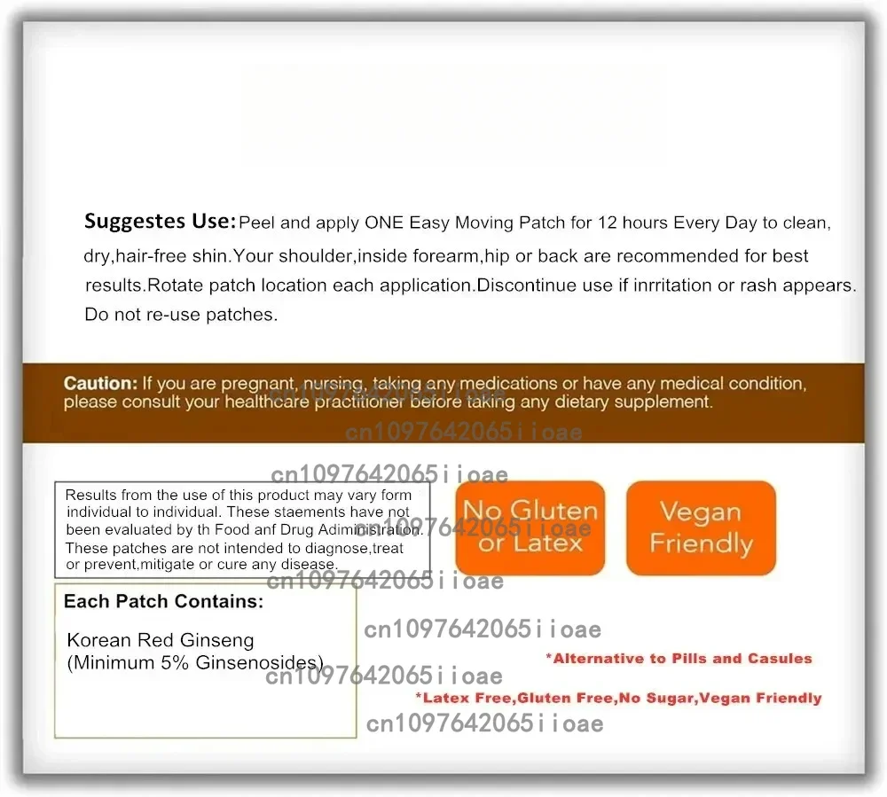 30 Patches Nitric Oxide Booster Transdermal Patches, Performance Formula for Stamina & Endurance