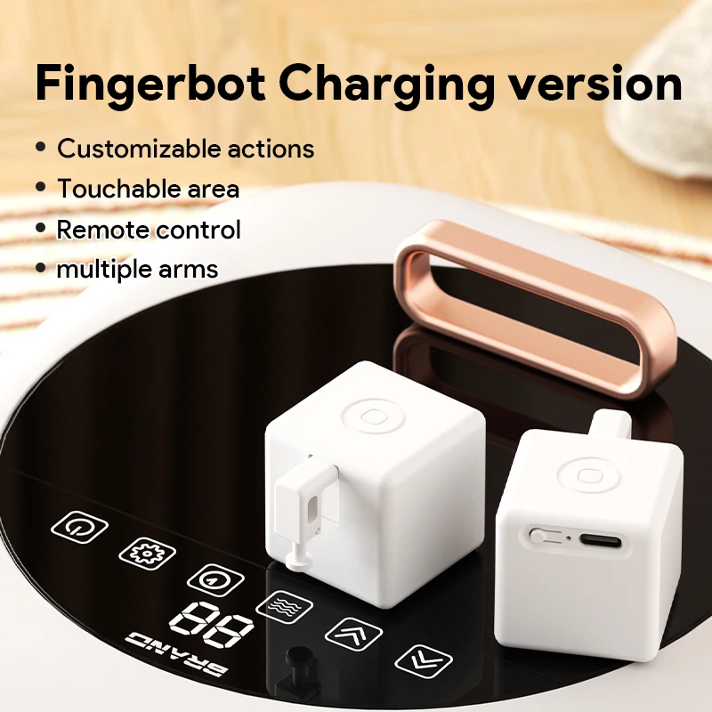 Oryzic Fingerbot Plus Smart Button Pusher Bluetooth Robot Button Presser App Timer Control for Light Switch Coffee Maker