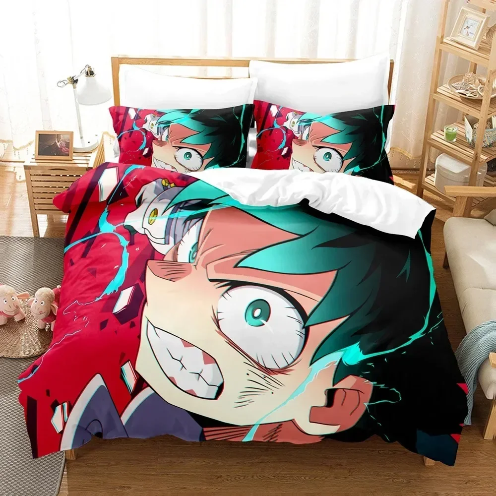 

Anime My Hero Academia 3D Printed Bed Set Duvet Cover Pillowcase Bedding Set Bed Linen Sheet Quilt Cover Full Queen King Size