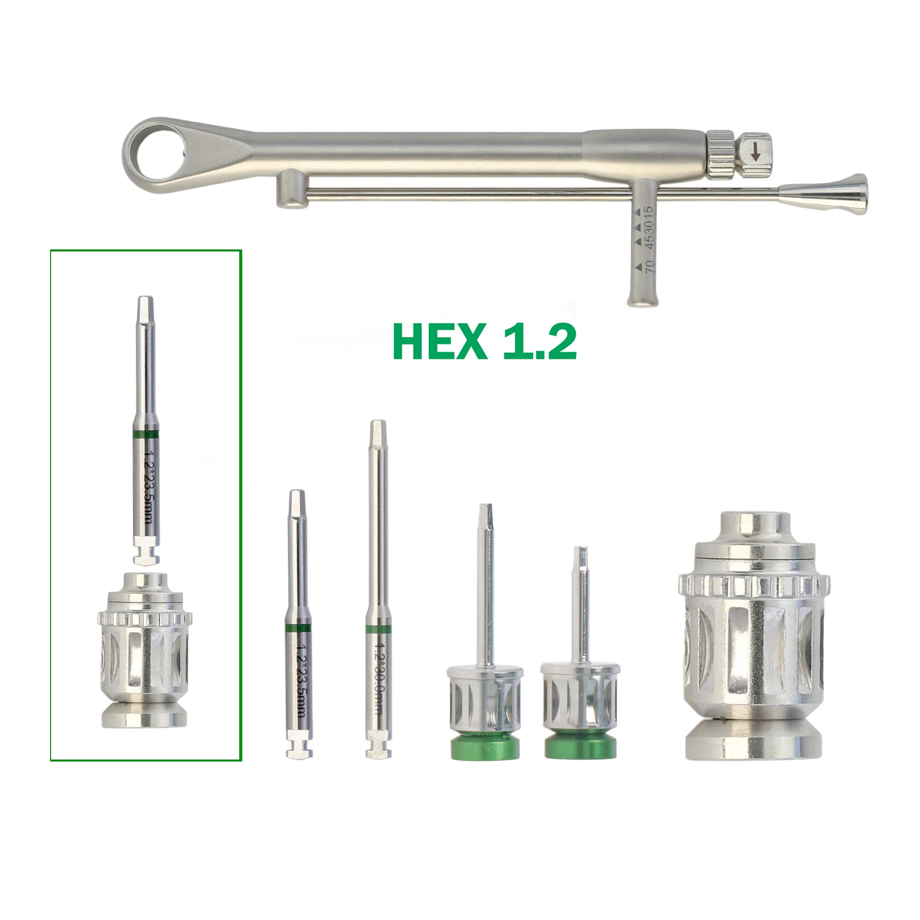 

Implant Screwdrivers Hex 1.2 Drivers Dental Torque Wrench Adapter Compatible Megagen 3I