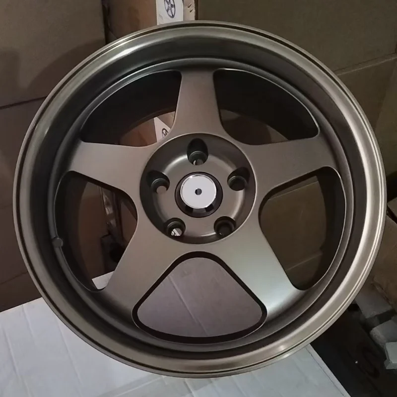 

Superior Quality 5 Holes 17 Inch 5x1143 Cast Bronze Color 5 Spokes Deep Dish Passenger Car Wheels Rims for Wholesale