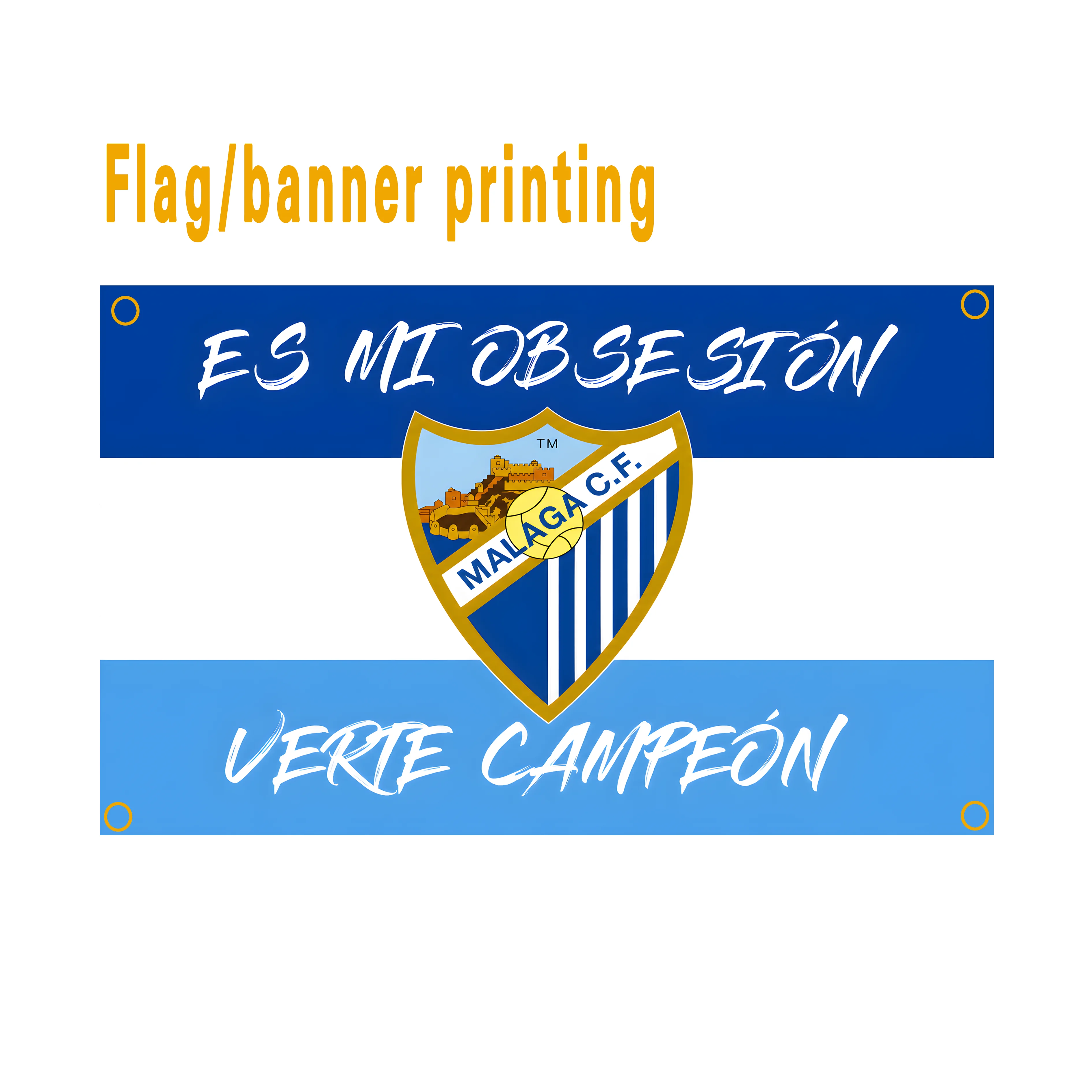 Malaga Football Club Flags Banners - Professional Team Logo Printing Spain Fans And Clubs CF